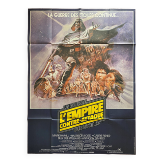 Affiche cinéma originale "L'Empire contre-attaque" Star Wars 120x160cm 1980