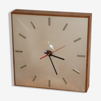 Horloge Brillie bois plexiglass et laiton