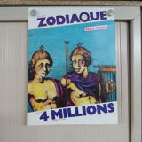 Original National Zodiac Lottery Poster Gemeaux 1985