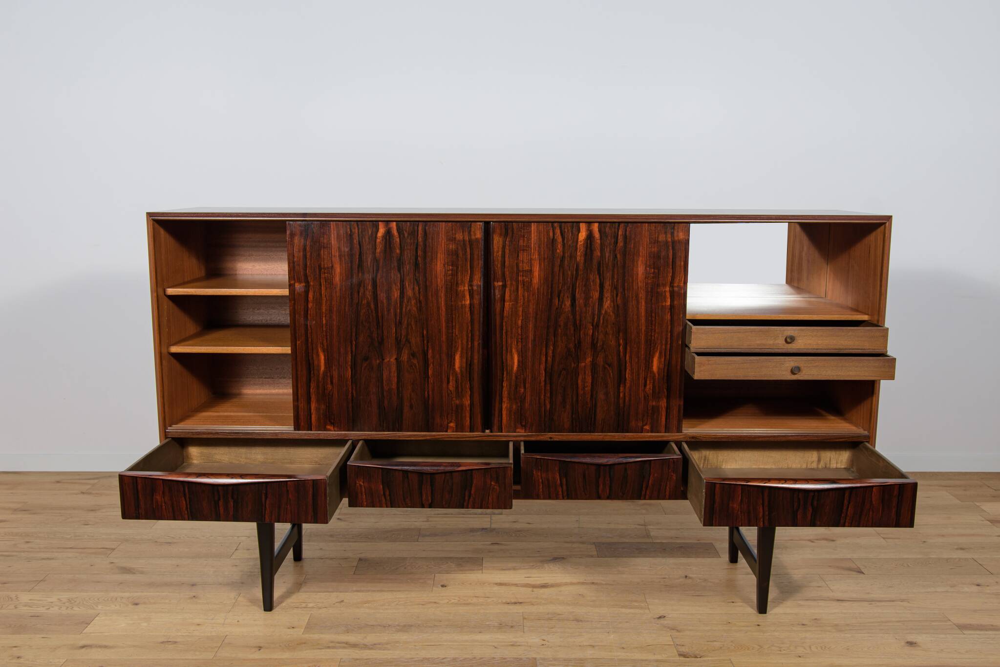 Mid-Century Danish Rosewood Sideboard by E.W. Bach for Sejling Skabe, 1960s
