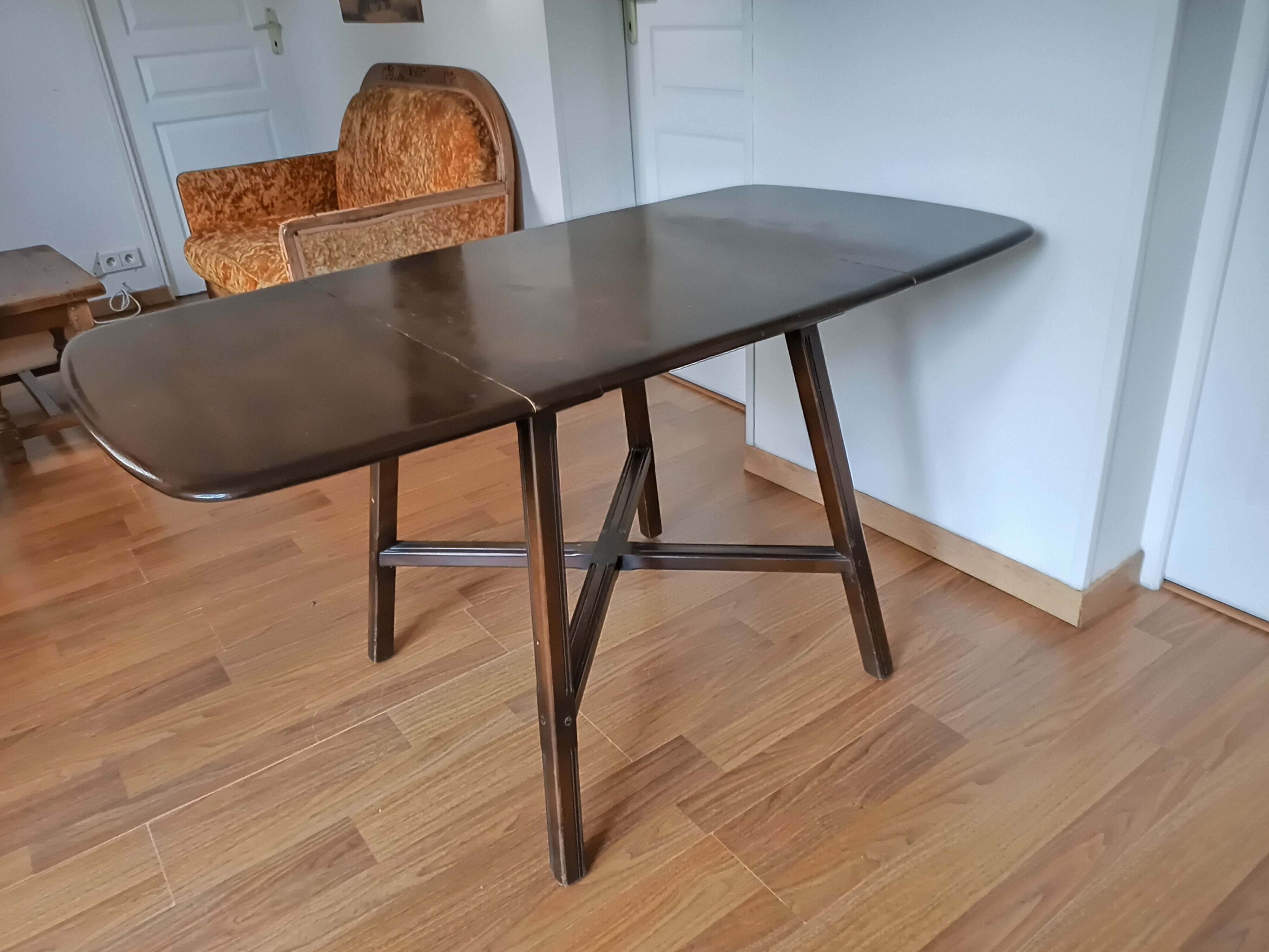 Wooden table with flaps