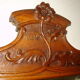 Dressing table and mirror in walnut, circa 1880
