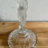 Glass candle holder