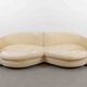 BRETZ Eves Island Creme, 4-Seater Sofa in Leather