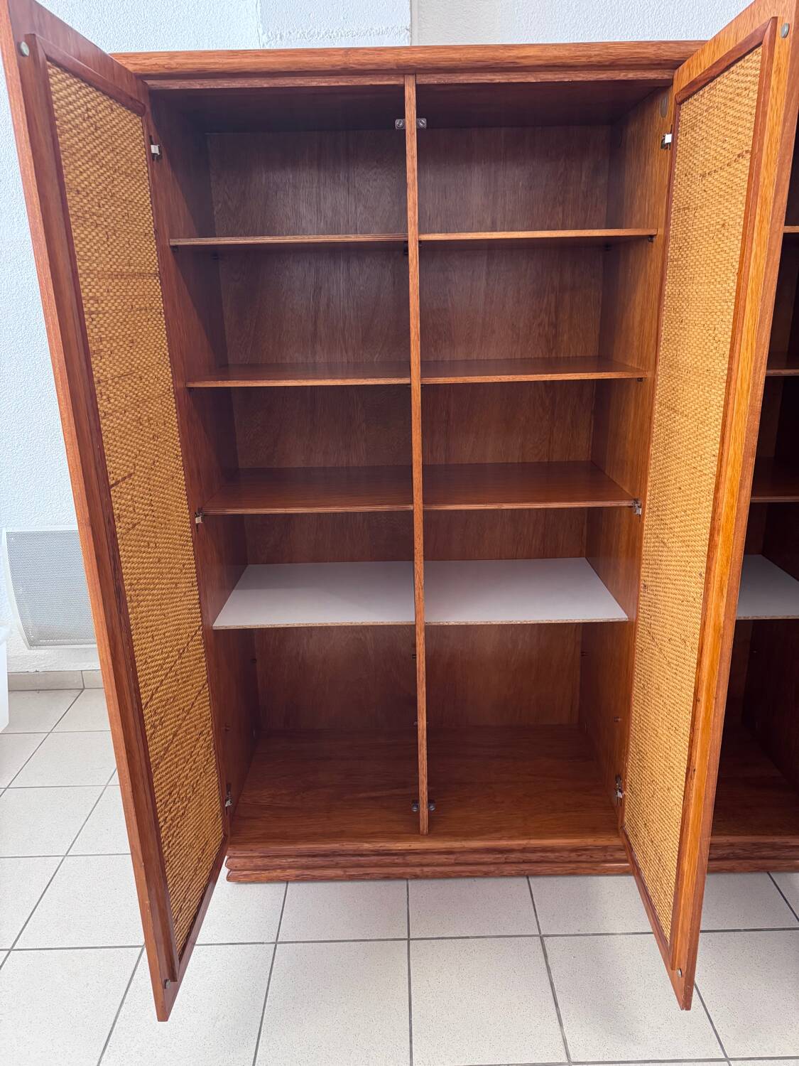 Roche Bobois rattan wardrobe