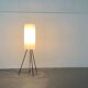 Mid-century minimalist tripod floor lamp, 1960s.