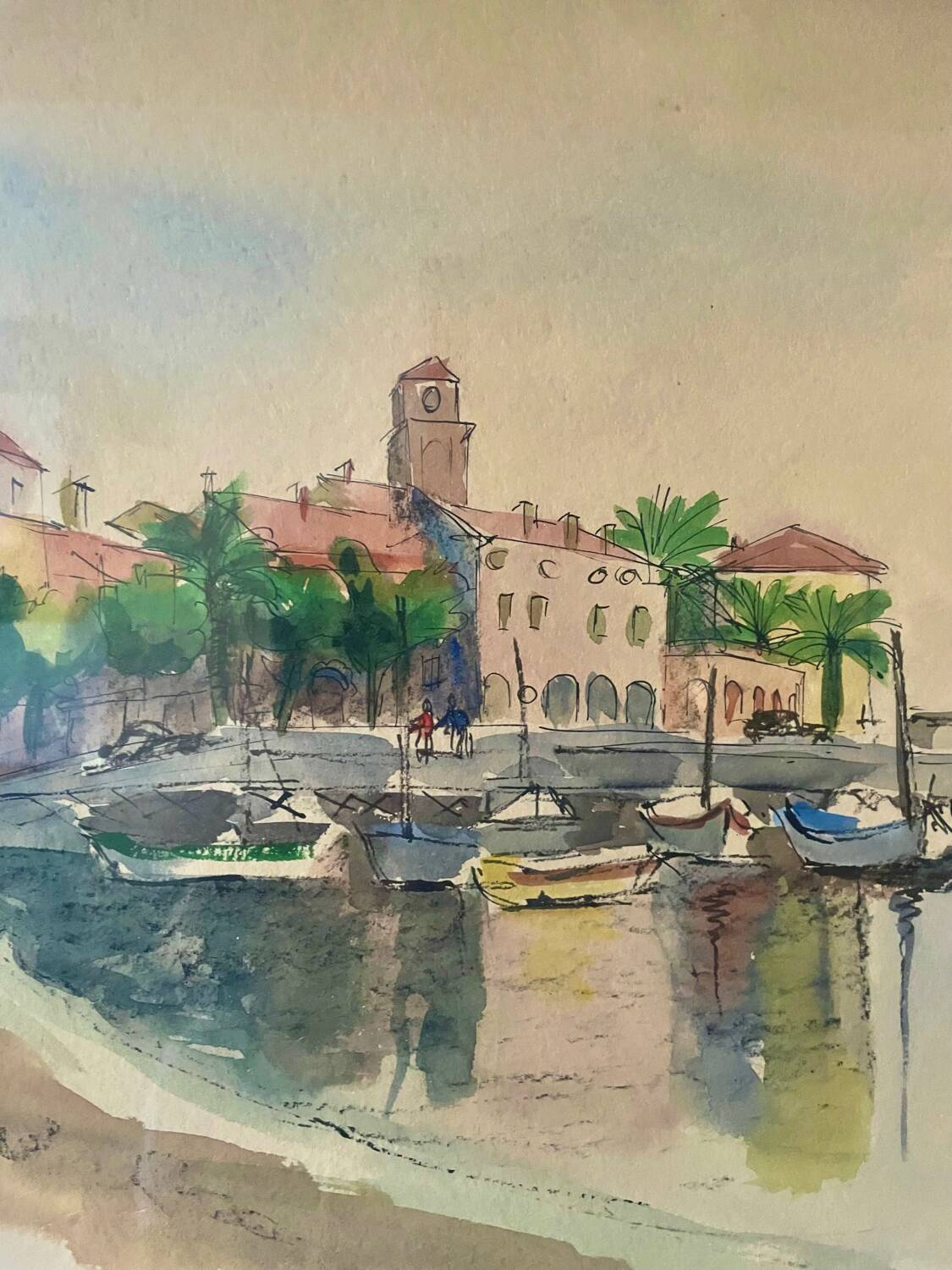 watercolour from the 1930s by Jacqueline Barbet