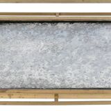 Bronze and gilded brass coffee table by Maison Jansen