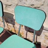 Chaises formica vert mint