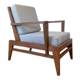 Fauteuil en chêne  par René Gabriel