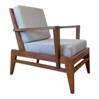Fauteuil en chêne  par René Gabriel