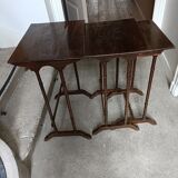 Pyrographed nesting tables