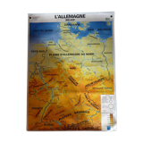 School poster vintage Germany Relief edition MDI map / poster