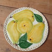 2 plats à tarte en barbotine