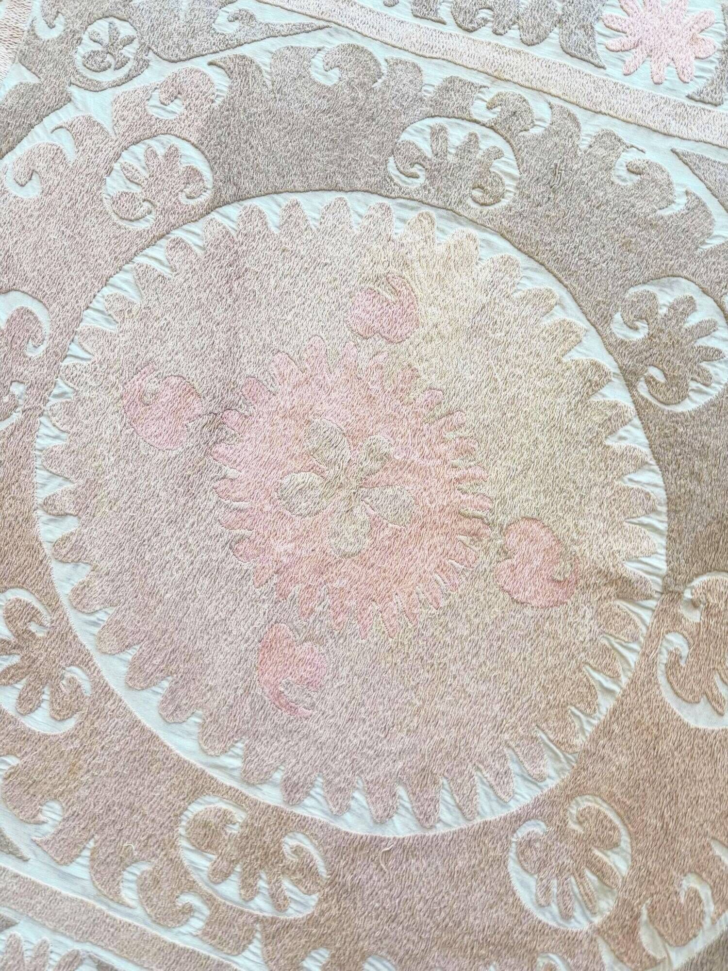 Vintage hand-embroidered tablecloth 123x132 cm