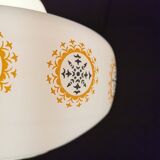 Vintage glass pendant lamp from the 70s