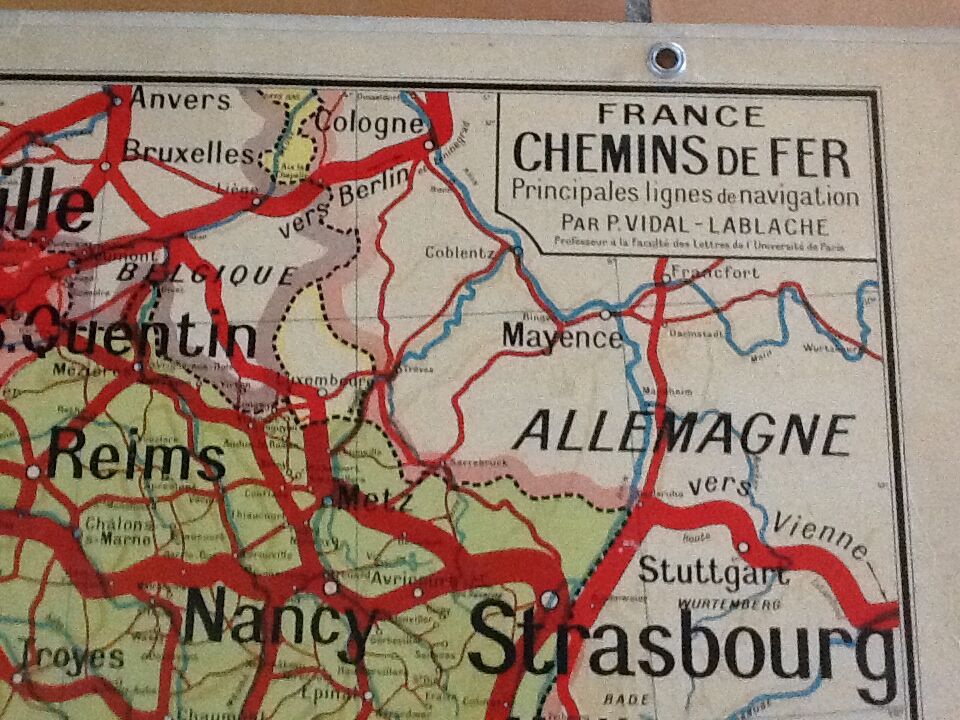 School n ° 7 france paths of iron vidal-lablache map