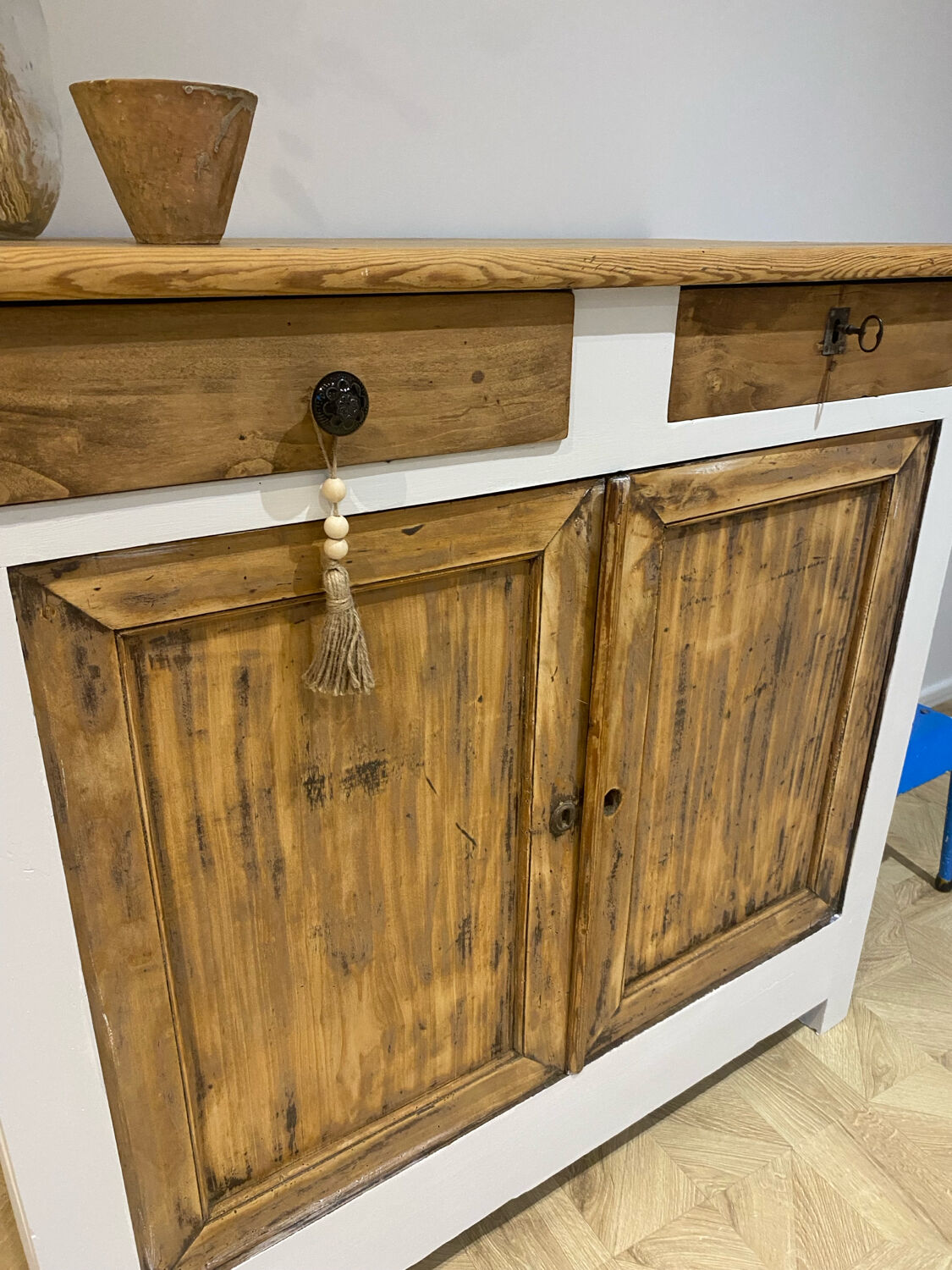 Old wooden sideboard
