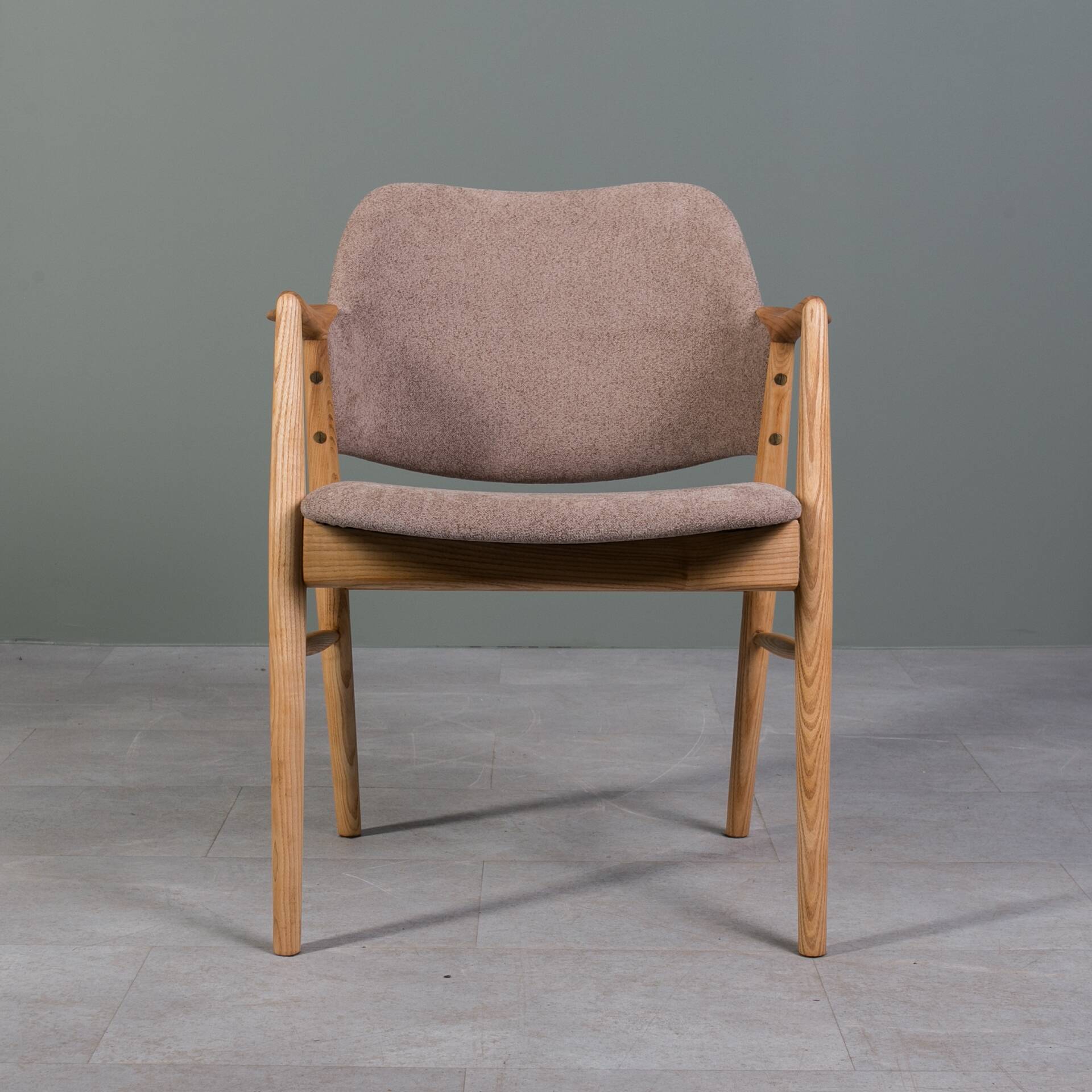 Designer Scandinavian Ash Wood Armchairs