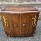 Pair of vintage art deco bedside tables from the 1950s