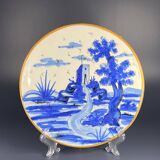 Antique polychrome plate from Talavera