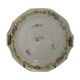 Limoges porcelain pie dish Unique floral decoration roses