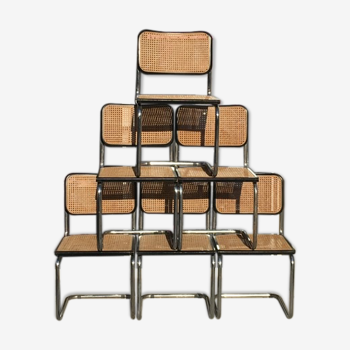 Suite de 6 chaises Cesca B32 par Marcel Breuer