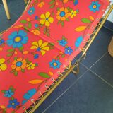 Vintage foldable camping camp bed