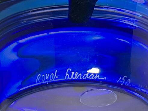 Vintage Glass Bowl • Gerard Thomassen • Glasfabriek Leerdam • 1990