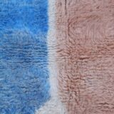 Tapis berbère bleu et beige