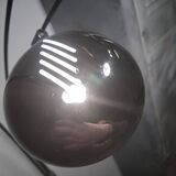 5-lamp chrome floor lamp with marble base