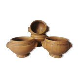 Vintage eared sandstone bowls