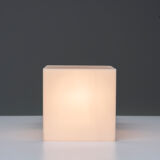 Plexi cubic lamp, Harco Loor, 80s, Netherlands