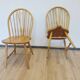 Vintage Windsor Style Dining Chair: Rustic Farmhouse Kitchen