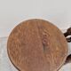 Pair of 19th century solid oak stools