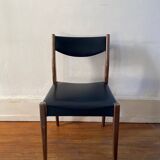Set of six Scandinavian chairs in vintage teak 1960