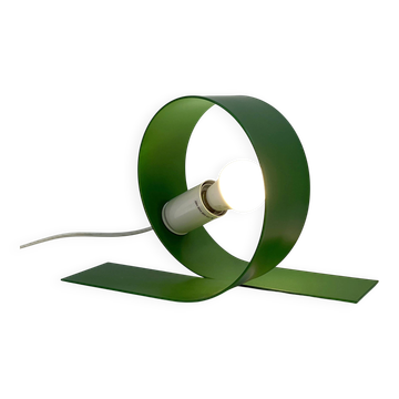 Green Loop Lamp in metal, 1980