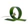 Green Loop Lamp in metal, 1980