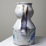 Glazed stoneware pitcher Vallauris 1970s Boris Kasianoff, Albert Thiry, Le Mûrier