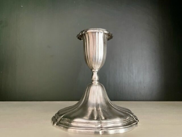 Silver metal wmf candle holder, 1900/1920