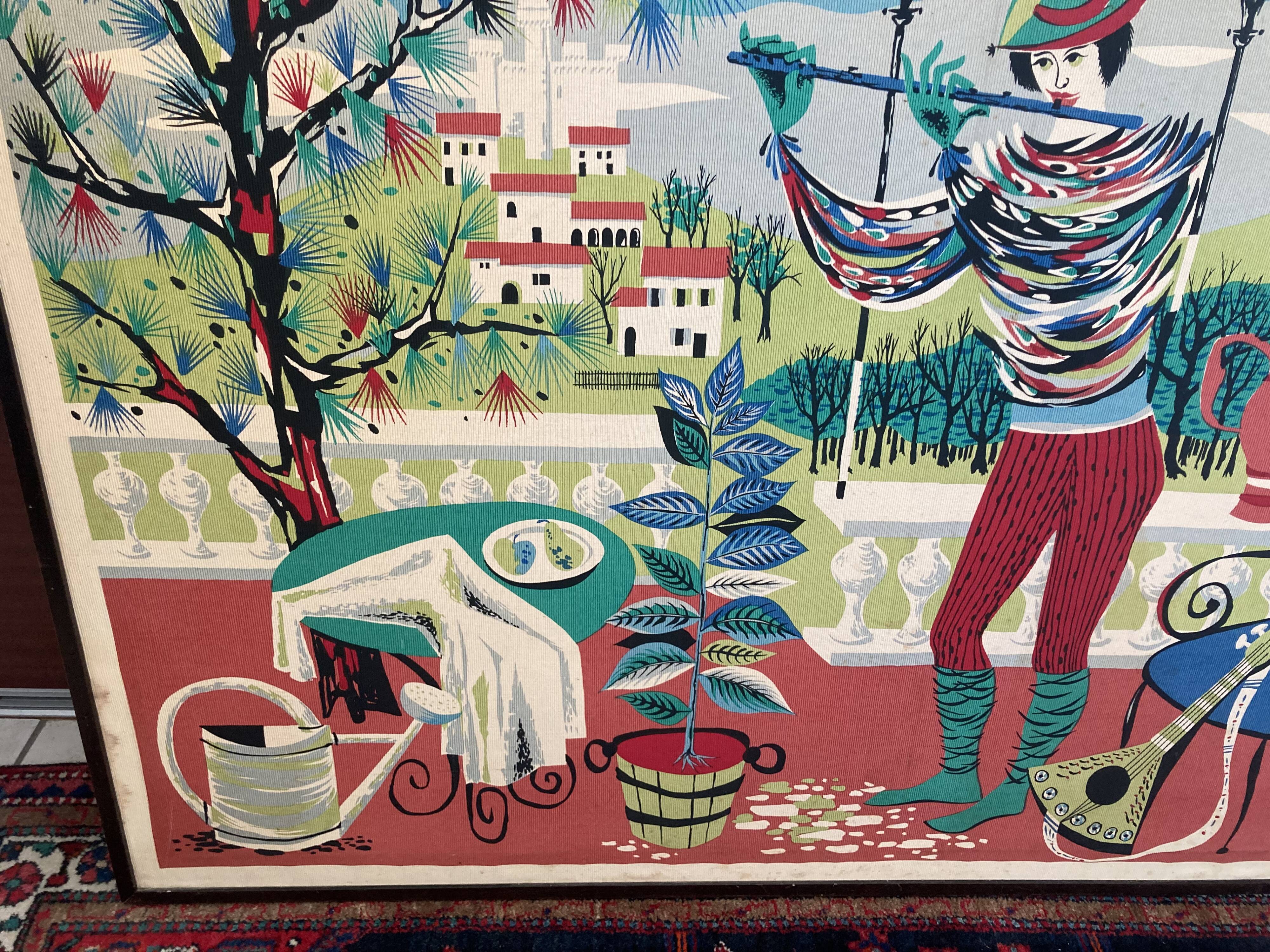 Toile peinte de bissery