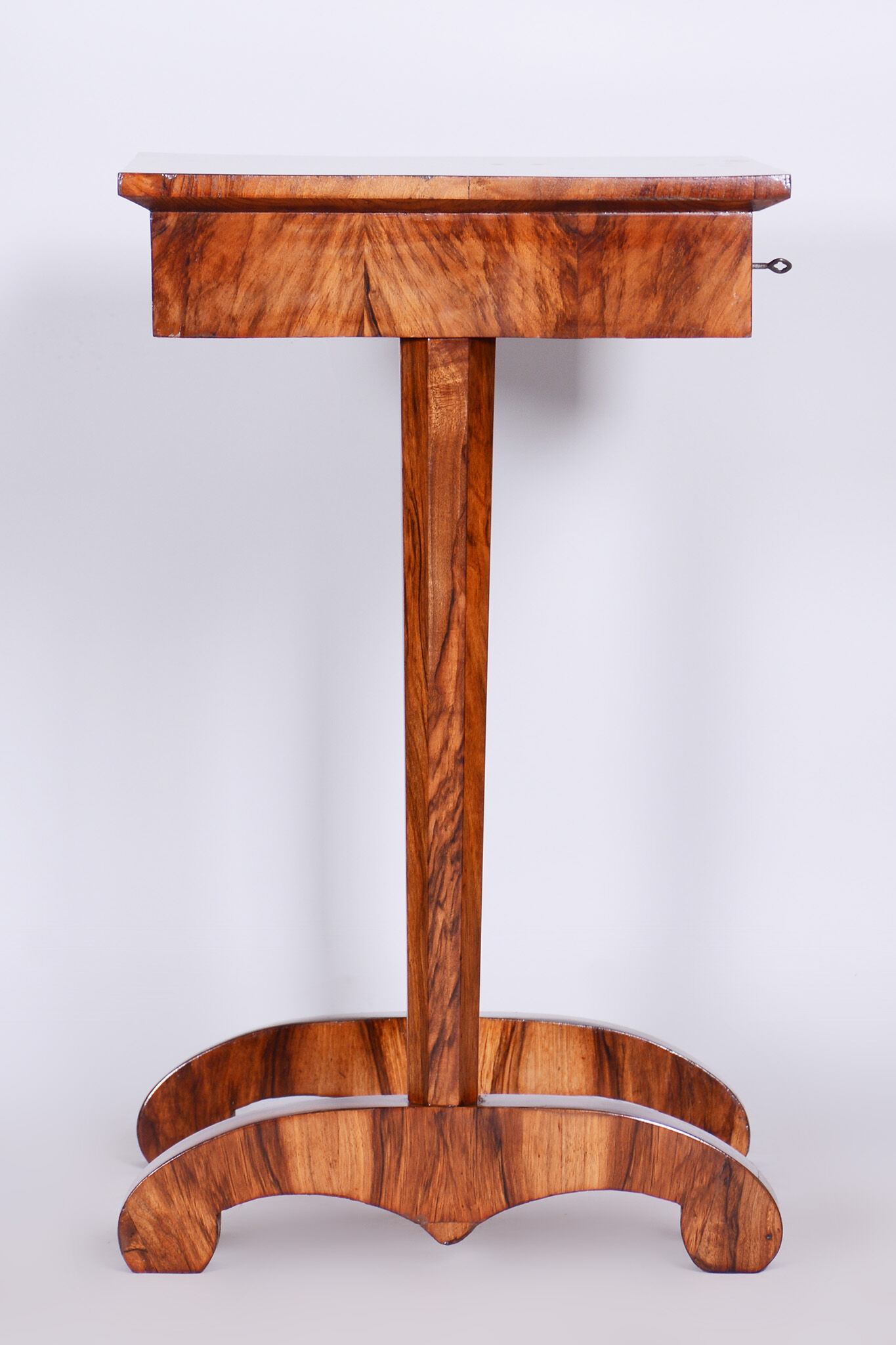 Biedermeier side table, restored, walnut, austria, 1820s