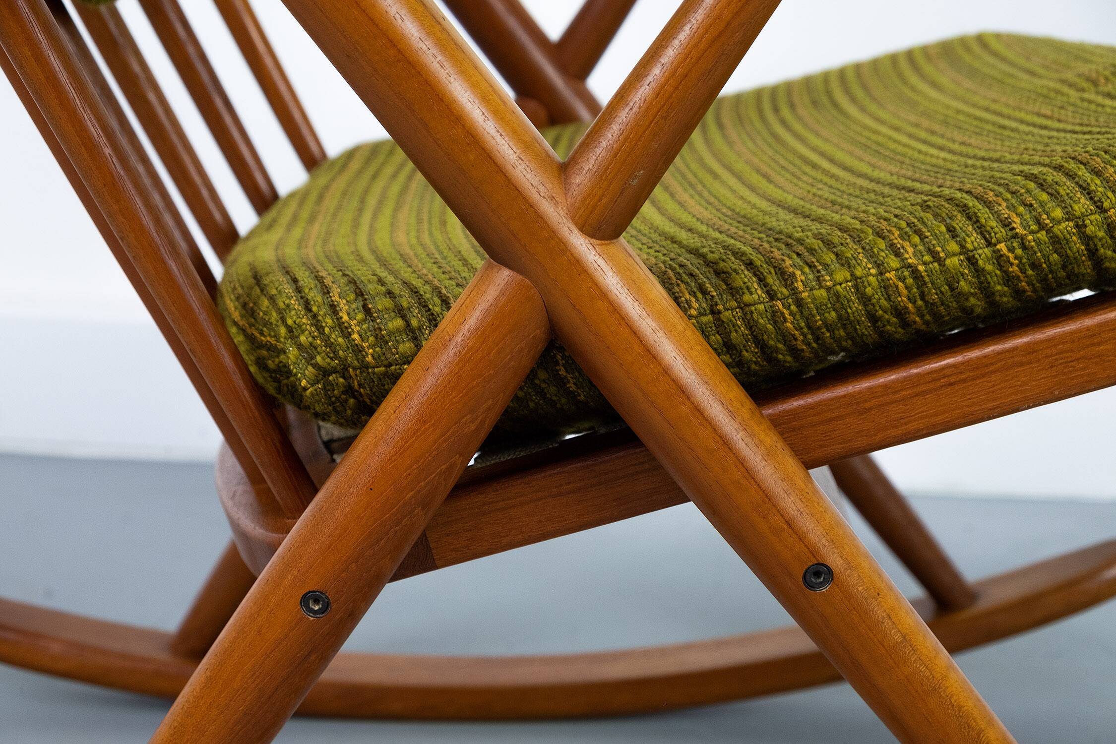 Midcentury Teak Rocking Chair by Frank Reenskaug for Bramin, 1960s