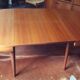 Round table in vintage teak 60s Scandinavian Rochebobois