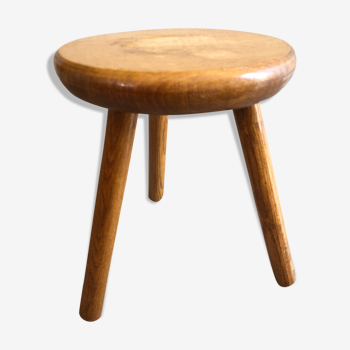 Tabouret bois tripode