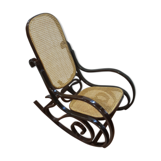 Rocking-chair curved wooden