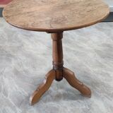 Guéridon en chêne, table d'appoint 19e