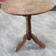 Oak pedestal table, side table, 19th century