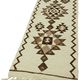 Turkish Handwoven Vintage Herki Kilim 80 cm x 273 cm