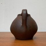 Brutalist vases and carafes from the mid-century by Hartwig Heyne pottery, Germany, 1960s.